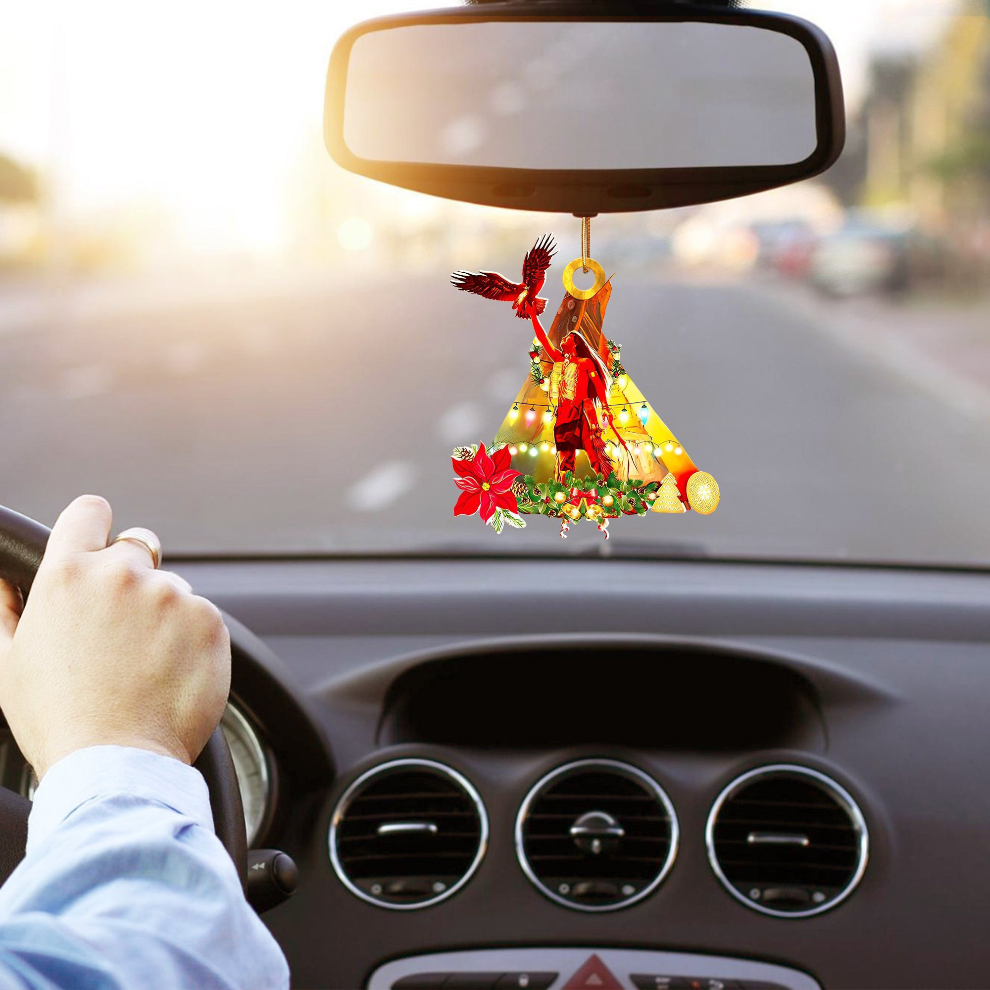 Eagle Tipi Native American Christmas Car Ornament Native Home Decor Christmas Decor