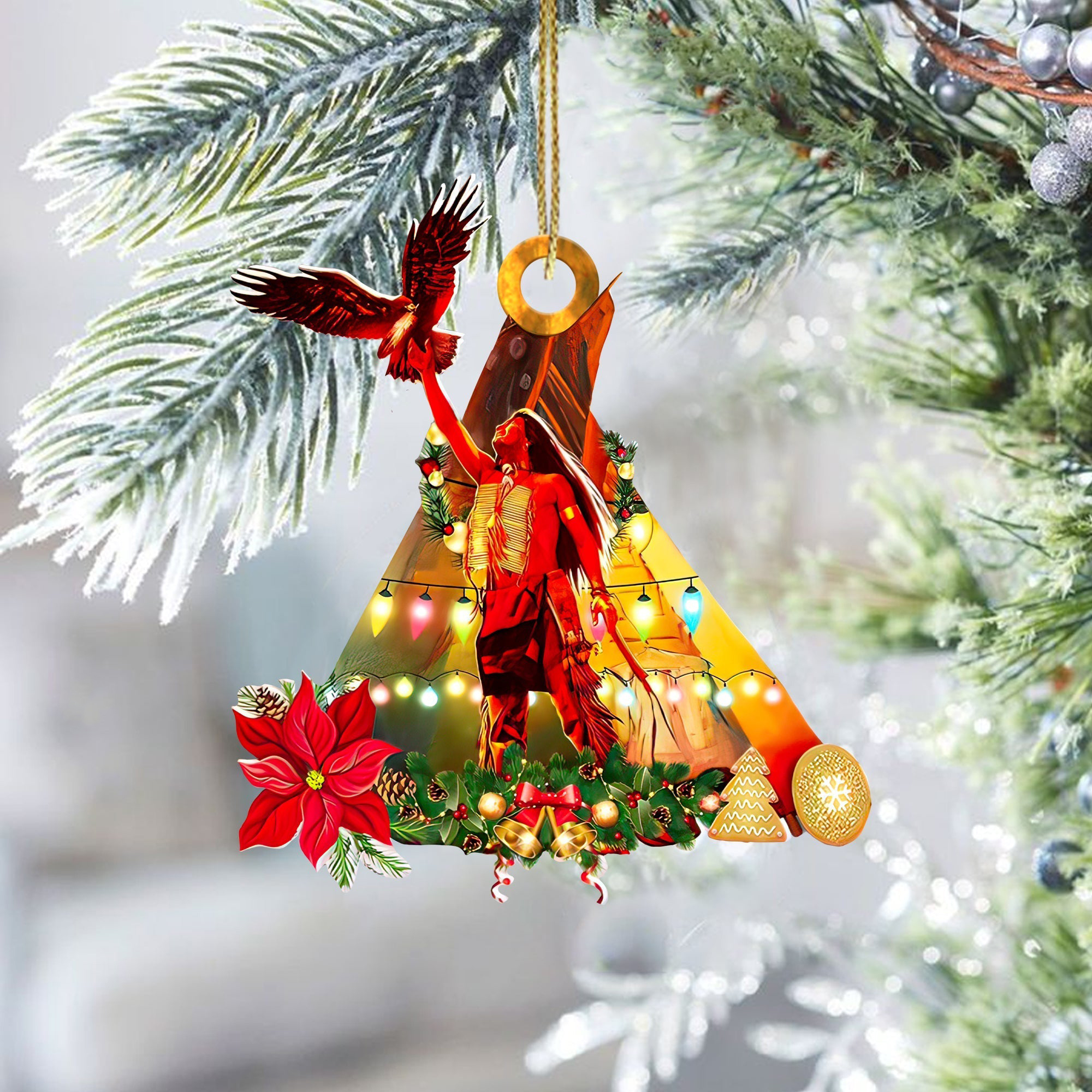 Eagle Tipi Native American Christmas Ornament Native Home Decor Christmas Tree Decor
