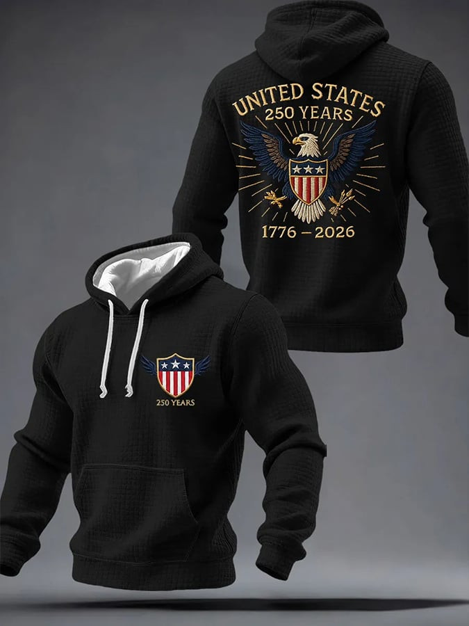 Eagle United States 250 Years Anniversary Hoodie 1776 2026 Patriotic Clothing Gifts For Him