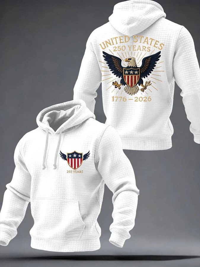 Eagle United States 250 Years Anniversary Hoodie 1776 2026 Patriotic Men's Apparel Eagle United States 250 Years Anniversary Hoodie 1776 2026 Patriotic Men's Apparel