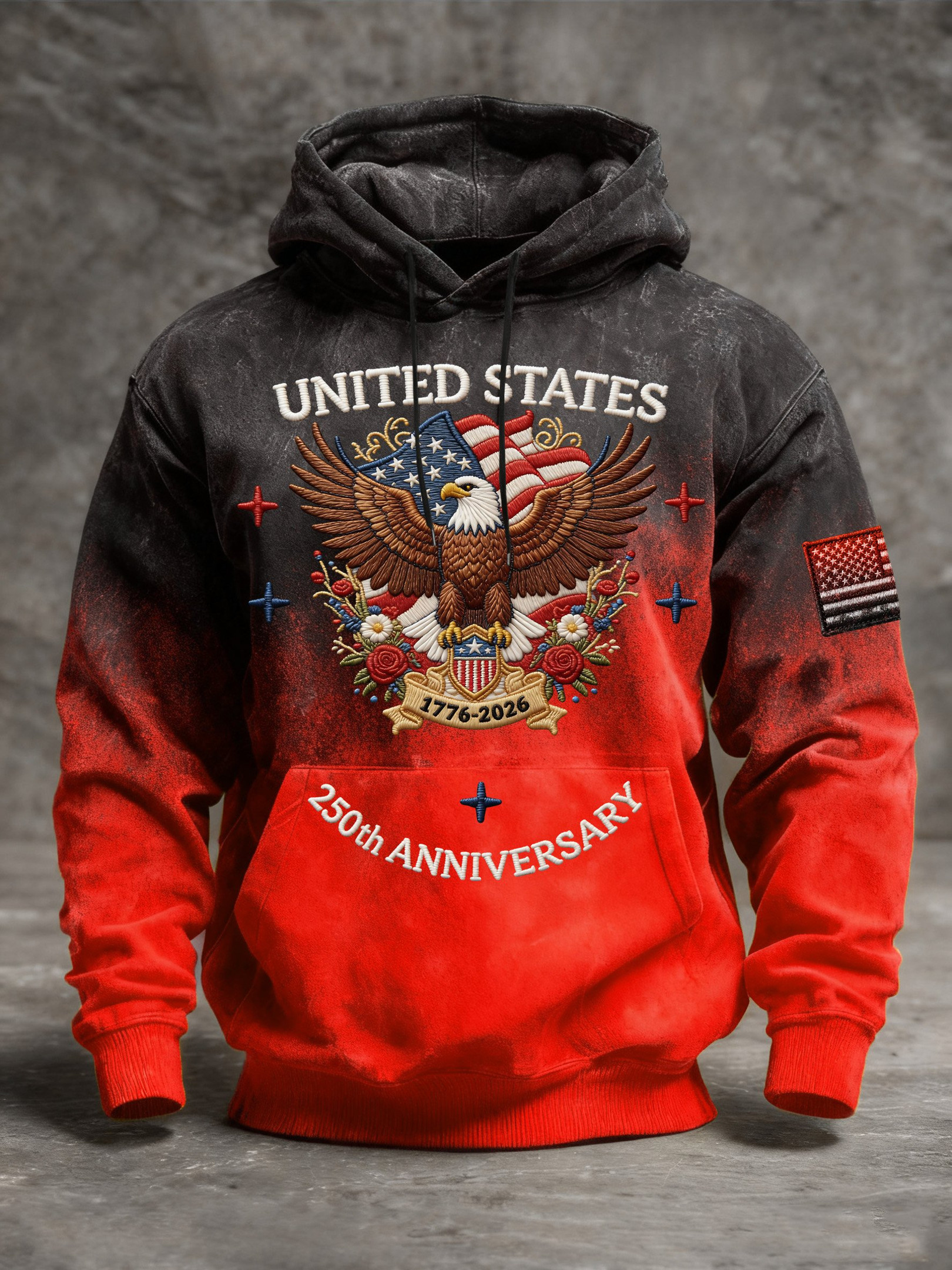 Eagle United States 250th Anniversary Hoodie USA Flag 1776 2026 Merch Independence Day Gift Eagle United States 250th Anniversary Hoodie USA Flag 1776 2026 Merch Independence Day Gift