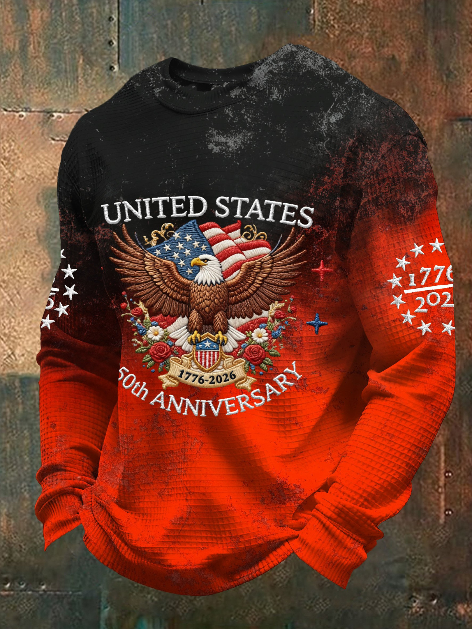 Eagle United States 250th Anniversary Long Sleeve Shirt 1776 2026 Merch Fourth Of July Gifts