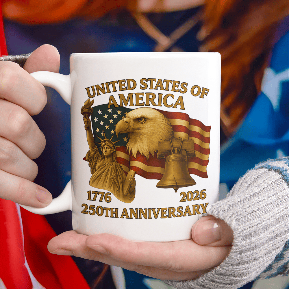 Eagle United States Of America 250th Anniversary Mug Statue Of Liberty Art Cup