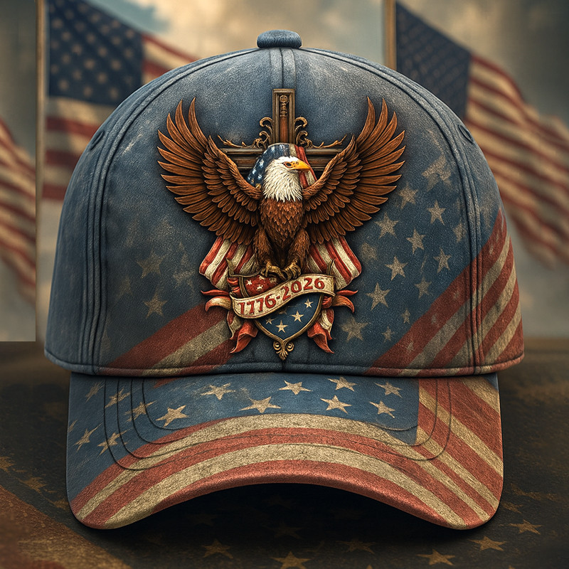 Eagle US 1776 2026 Anniversary Hat Semiquincentennial Baseball Cap Gifts For American