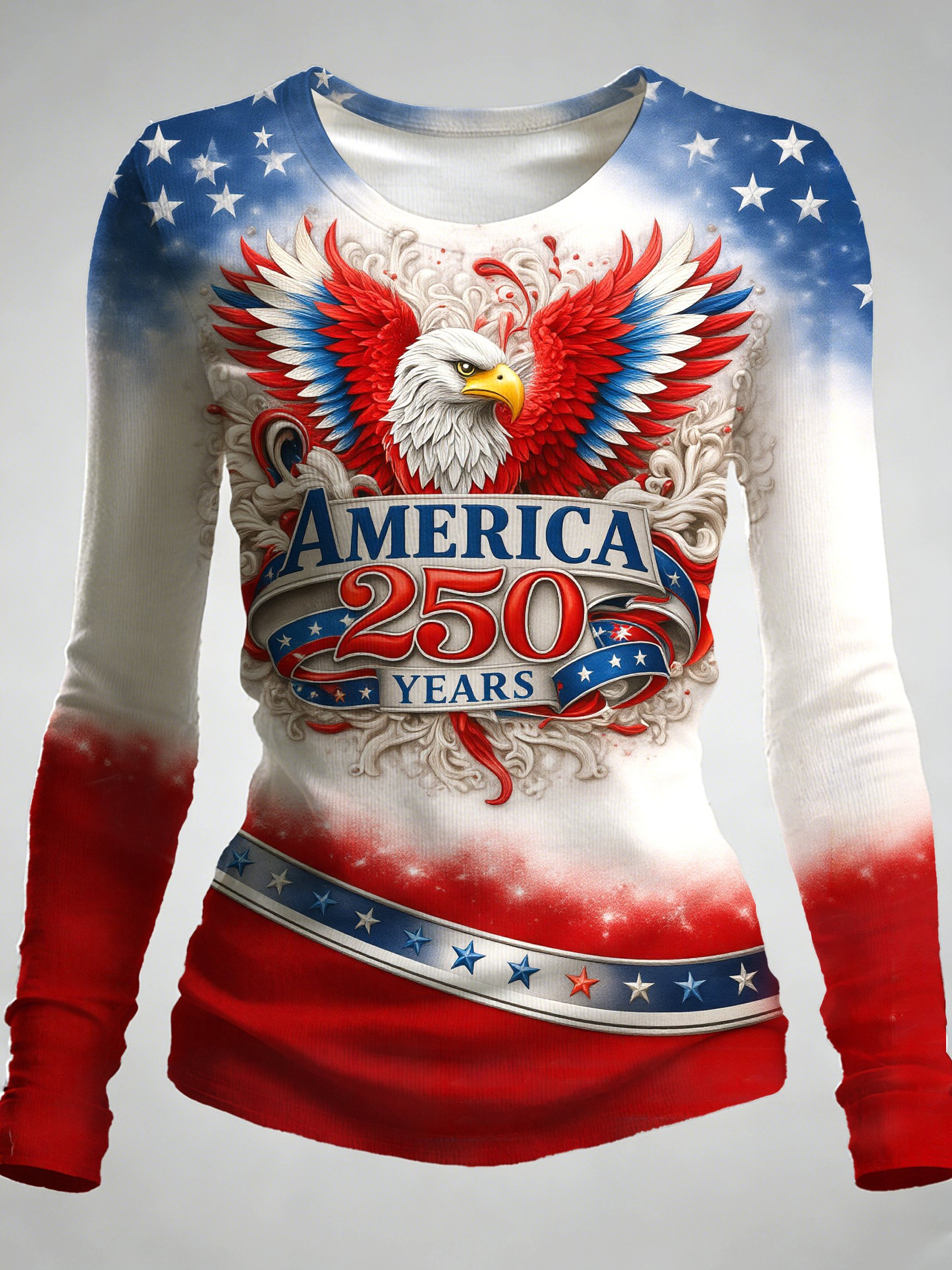 Eagle US 250 Years 1776 2026 Long Sleeve Shirt Independence Day Apparel Present For Her Eagle US 250 Years 1776 2026 Long Sleeve Shirt Independence Day Apparel Present For Her