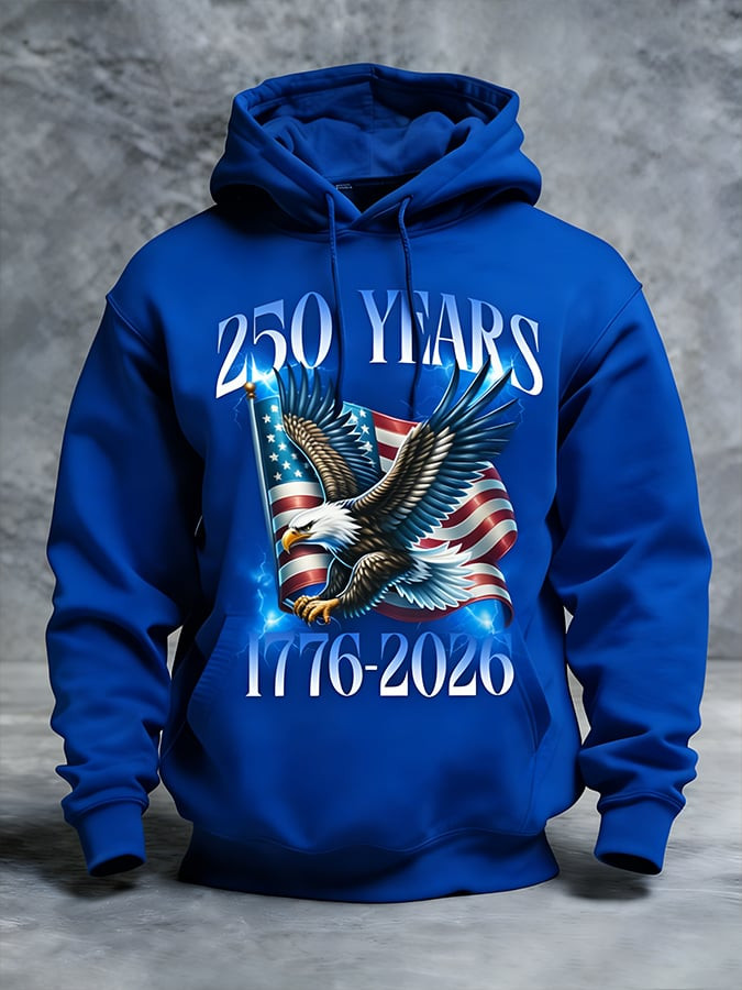 Eagle US 250 Years Of Freedom 1776 2026 Hoodie Semiquincentennial Merch 4Th Of July Gifts
