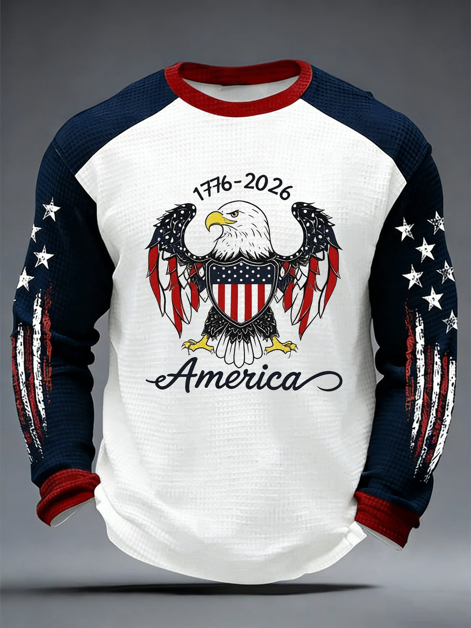 Eagle US 250 Years Of Freedom 1776 2026 Long Sleeve Shirt American Flag Clothing Presents