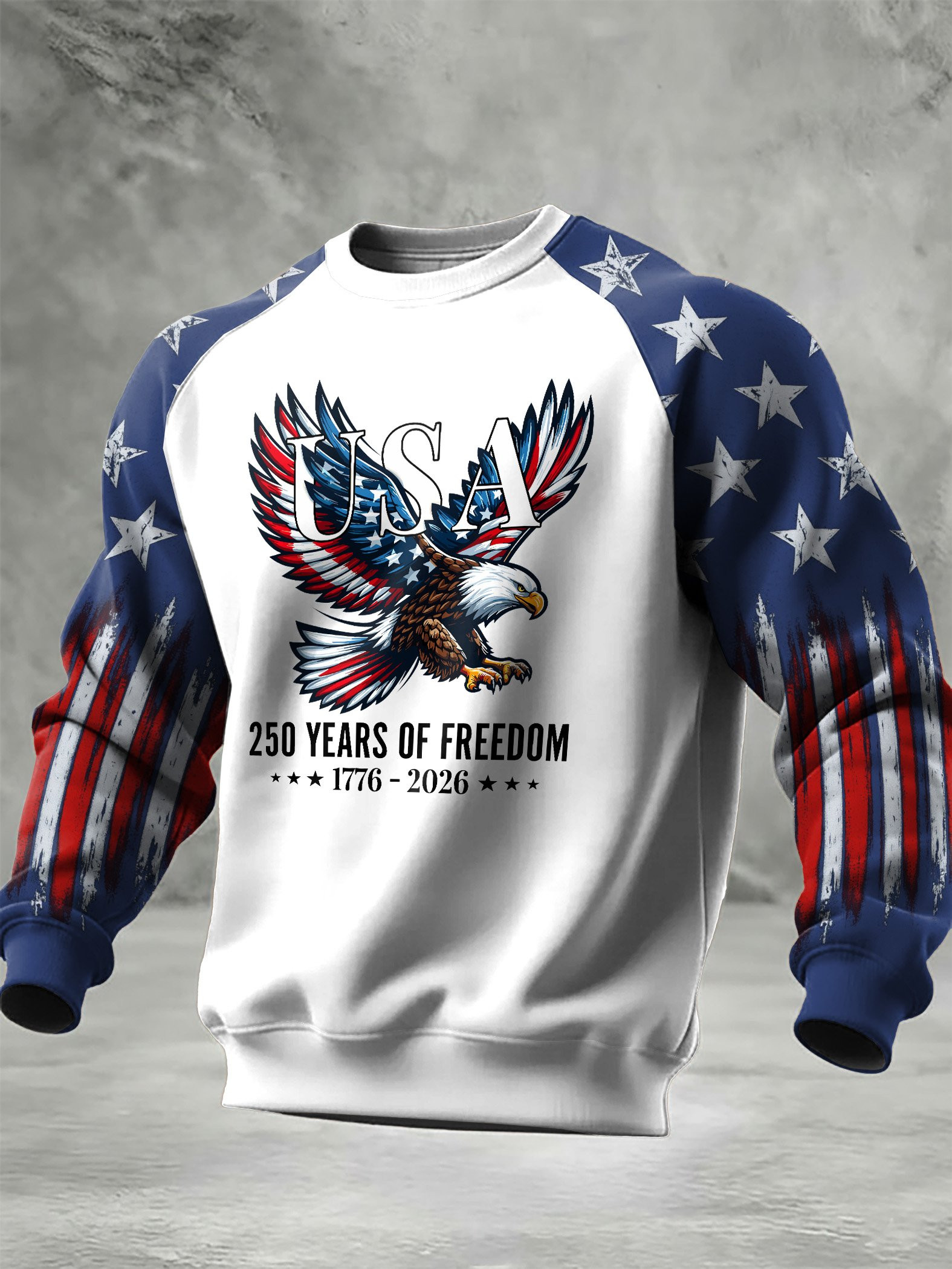 Eagle US 250 Years Of Freedom 1776 2026 Sweatshirt American Apparel Great Gift For Him