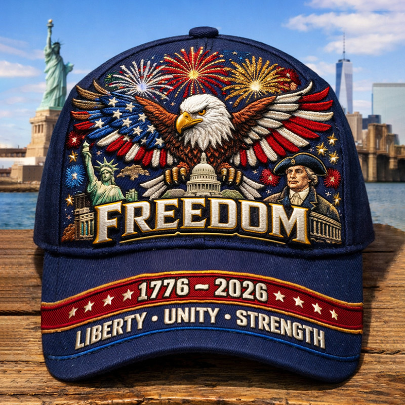 Eagle US 250 Years Of Freedom Hat Statue Of Liberty Baseball Cap America's 250th Birthday Gift