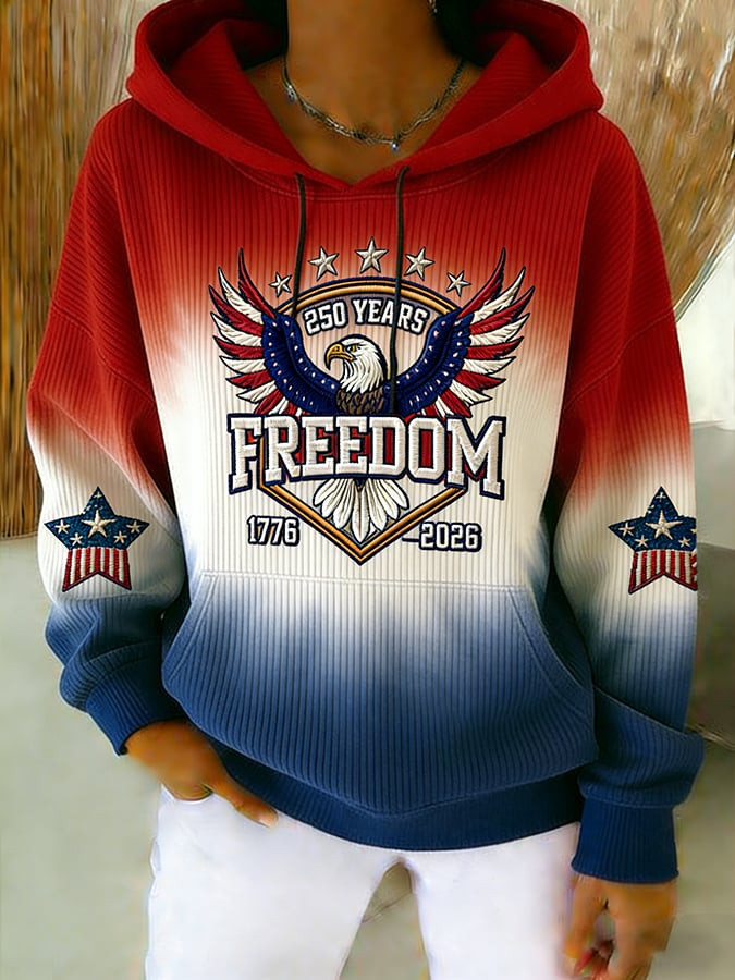 Eagle US 250 Years Of Freedom Hoodie 1776 2026 Merch Women Gift Ideas