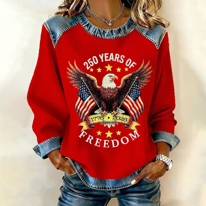 Eagle US 250 Years Of Freedom Sweatshirt 1776 2026 Merchandise Gift For Her