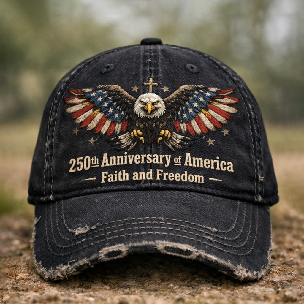 Eagle US 250Th Anniversary 1776 2026 Hat Faith Freedom USA 250 Years Strong Baseball Cap