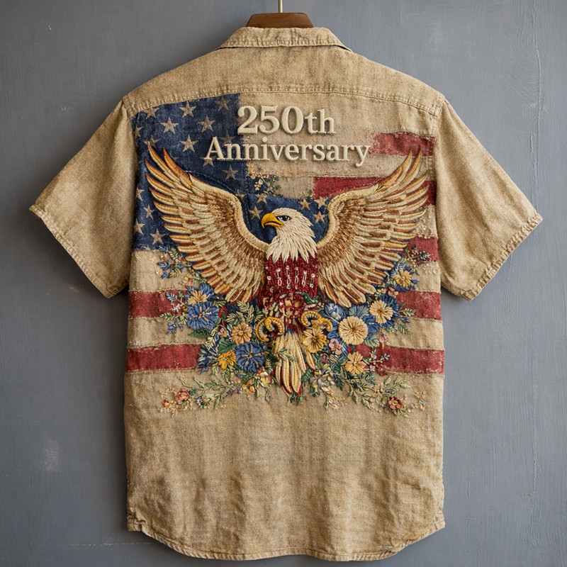Eagle US 250Th Anniversary 1776 2026 Hawaiian Shirt Patriotic Clothes Gift Ideas For Husband