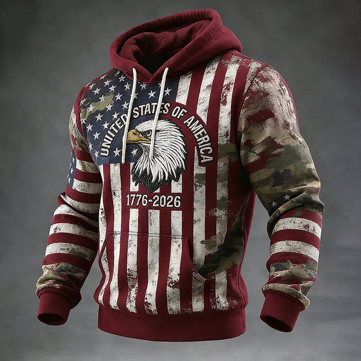 Eagle US 250th Anniversary 1776 2026 Hoodie America's Birthday Apparel Gift For Brother