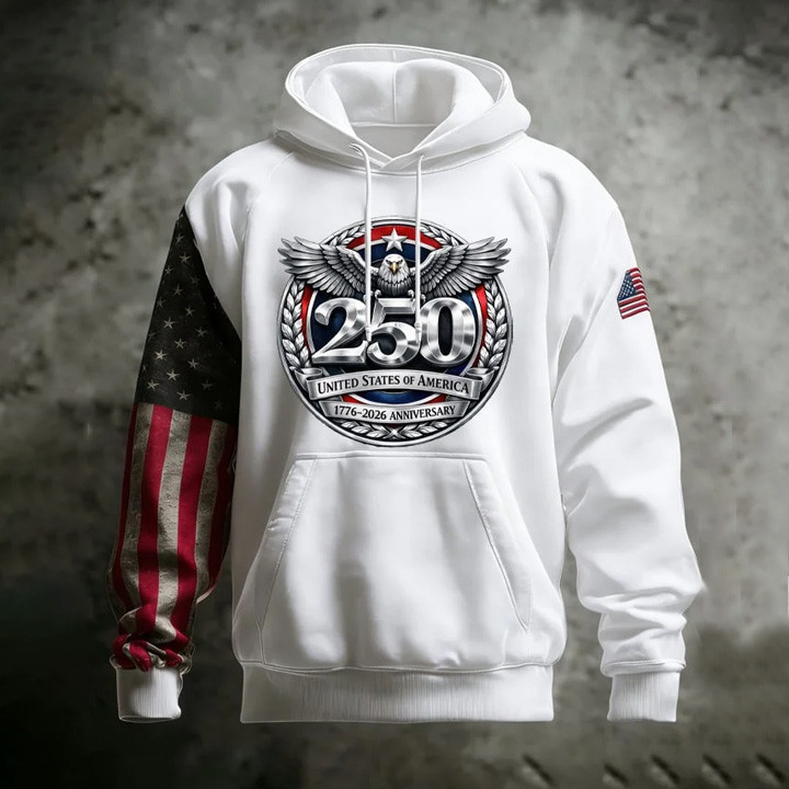 Eagle US 250Th Anniversary 1776 2026 Hoodie America's Birthday Hoodie Patriotic Present
