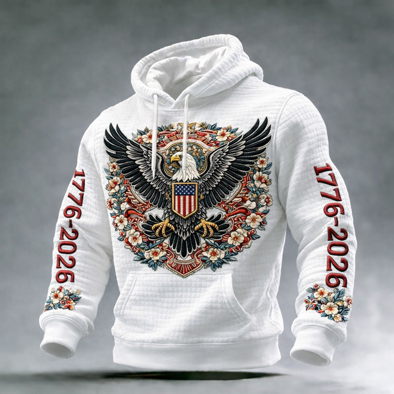 Eagle US 250Th Anniversary 1776 2026 Hoodie Patriotic Apparel Cool Gift For Husband