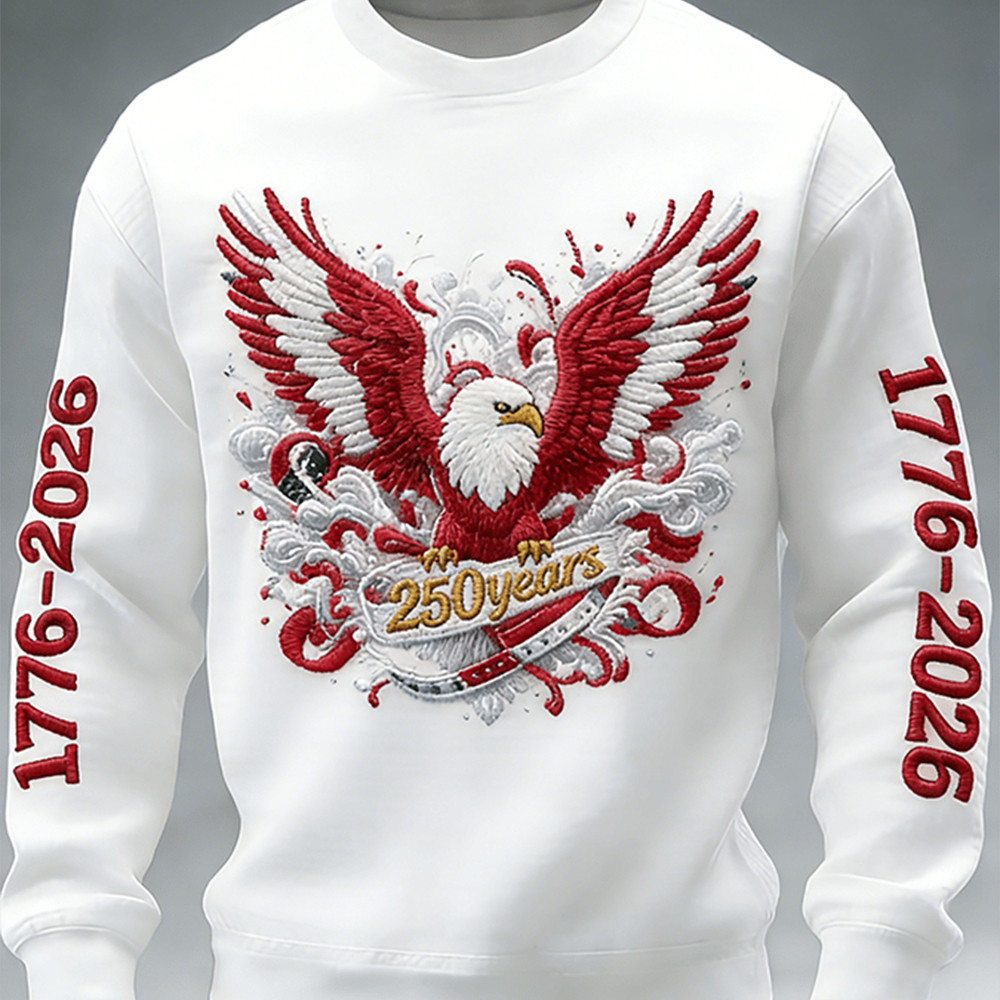Eagle US 250Th Anniversary 1776 2026 Sweatshirt America's Birthday 2026 Merch Gift