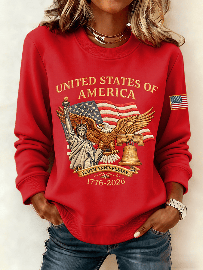 Eagle US 250Th Anniversary 1776 2026 Sweatshirt Liberty Bell Freedom Sweatshirt Patriotic Gifts