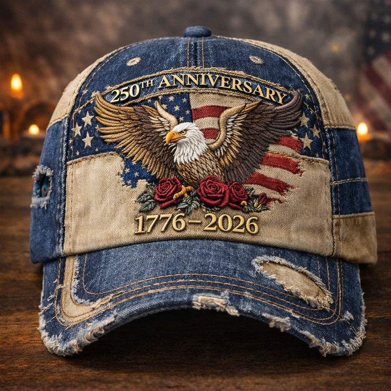 Eagle US 250th Anniversary 1776 2026 Vintage Hat Independence Day 2026 Baseball Cap