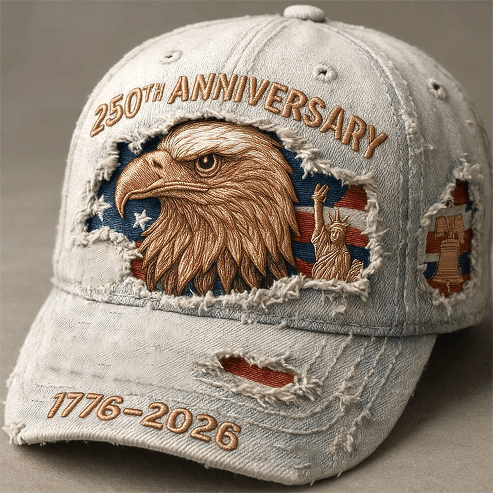 Eagle US 250Th Anniversary 1776 2026 Vintage Hat Liberty Bell Cap Unique Gift Ideas