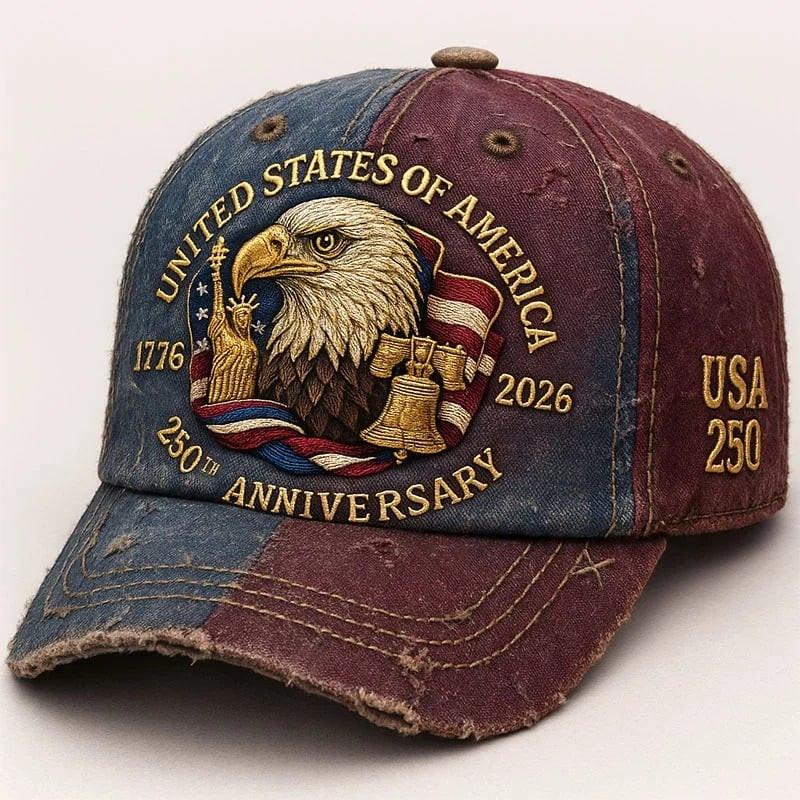 Eagle US 250th Anniversary 1776 2026 Vintage Hat Liberty Statue US 250 Cap Gift Ideas For Dad