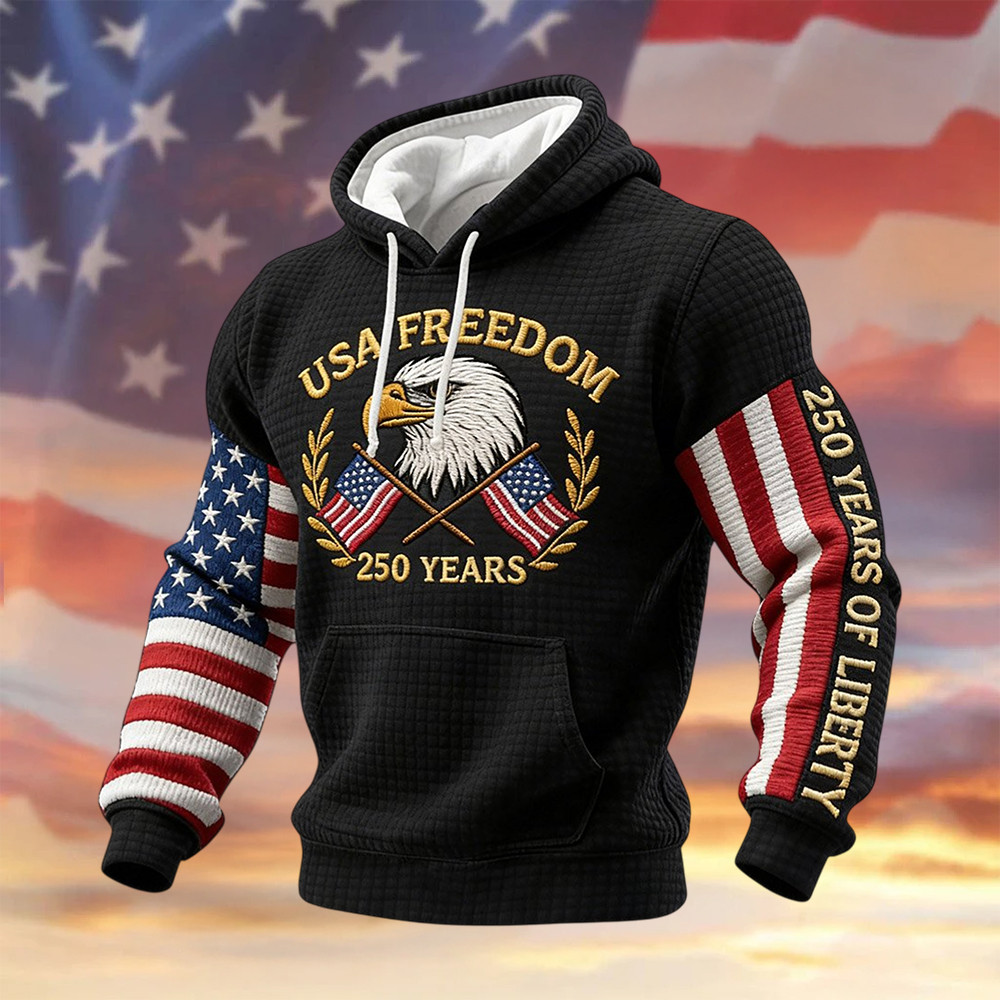 Eagle US 250th Anniversary Commemorative Hoodie Independence Day 2026 Apparel