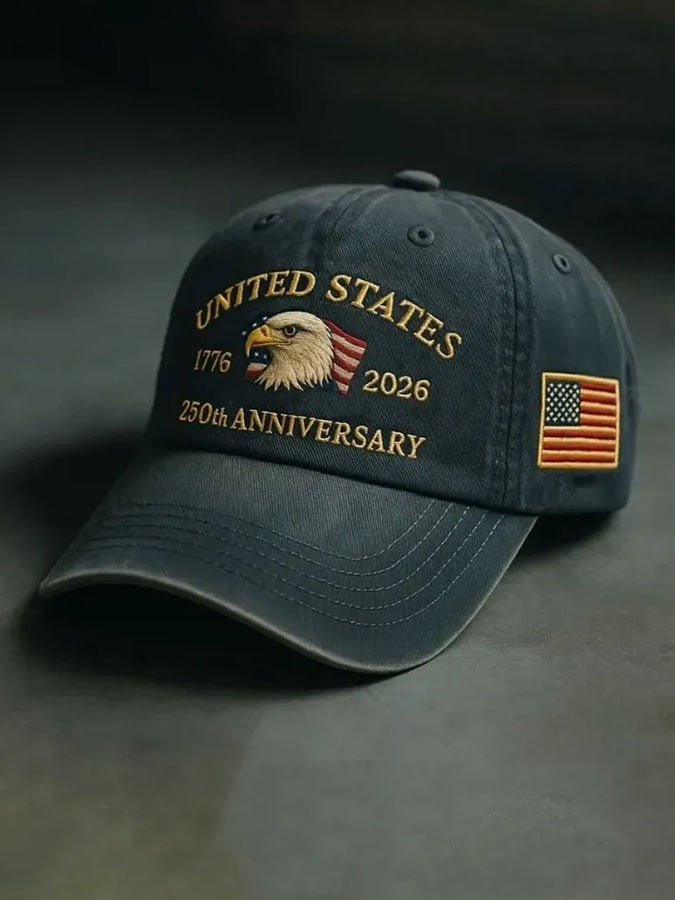 Eagle US 250th Anniversary Hat America's Birthday Baseball Cap Unique Gifts For Boyfriend