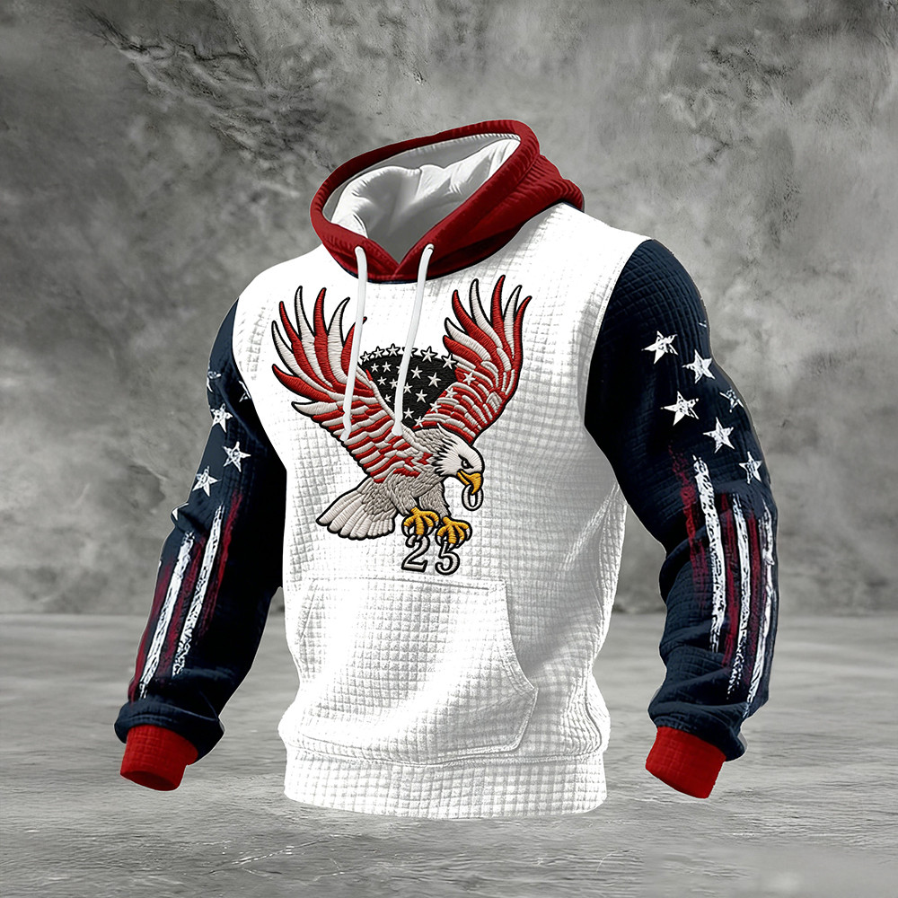 Eagle US 250Th Anniversary Patriotic Hoodie 4th Of July Clothing Independence Day Apparel