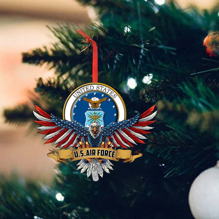 Eagle US Air Force Christmas Ornament Christmas Tree Decor Christmas Presents For Him