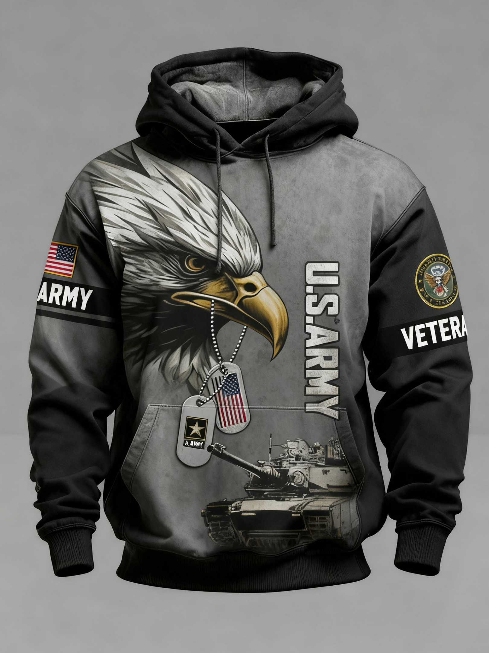 Eagle US Army 250Th Anniversary Hoodie Veteran Clothing Unique Gifts For Army Man