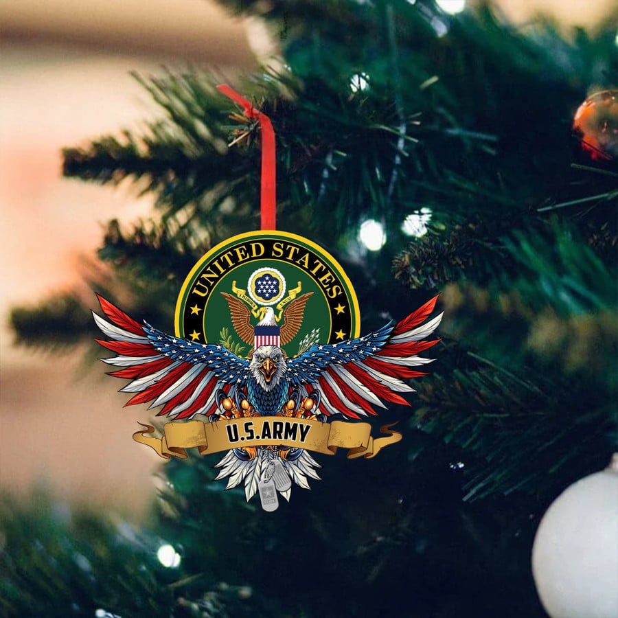 Eagle US Army Christmas Ornament Christmas Tree Decor Xmas Gifts For Army Veterans
