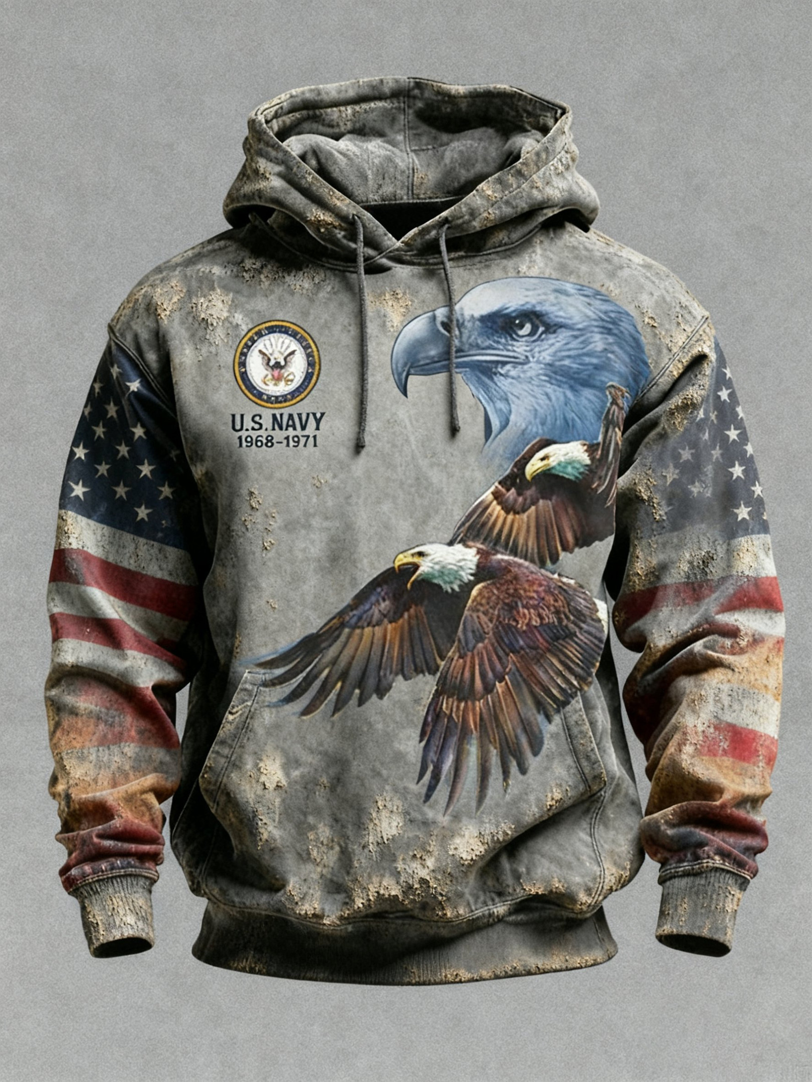 Eagle US Navy 250Th Anniversary 1775 2025 Vintage Hoodie Veteran Merch Navy Gift Ideas
