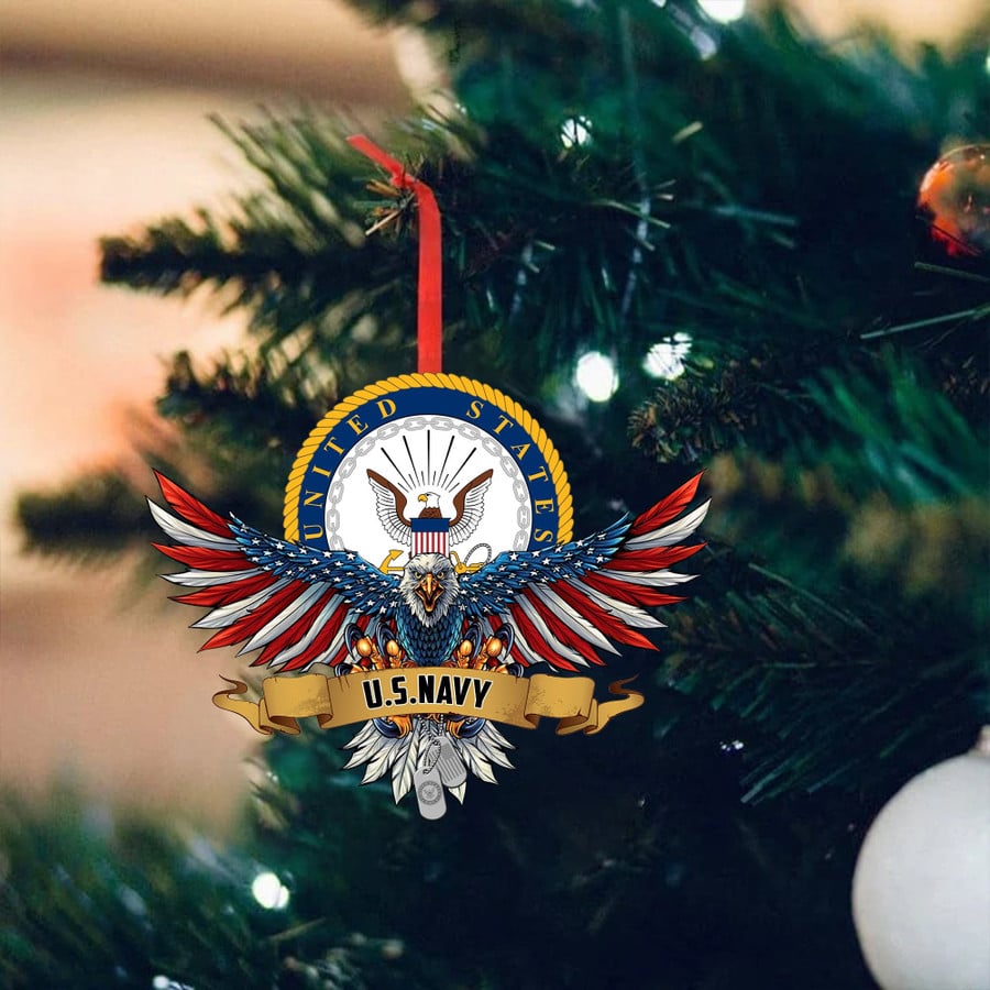 Eagle US Navy Christmas Ornament Christmas Tree Decor Navy Retirement Christmas Gifts