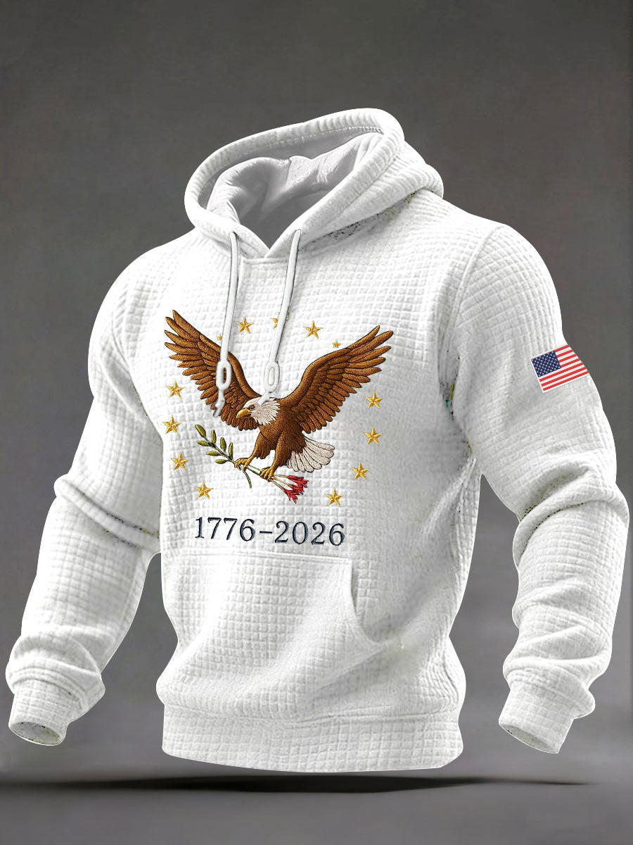 Eagle US Symbol 250 Years Hoodie USA Bicentennial Clothing Independence Day Gifts For Him