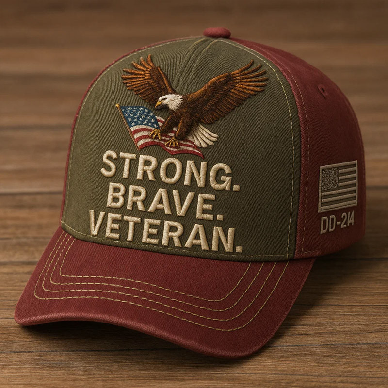 Eagle US Veteran DD 214 Hat Strong Brave Veteran Baseball Cap Gifts For Patriots