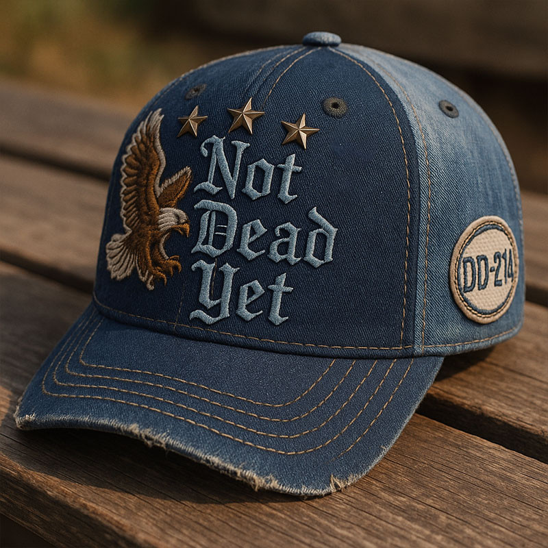 Eagle US Veteran Not Dead Yet Vintage Hat DD 214 Man Card Cap Great Gifts For Veterans