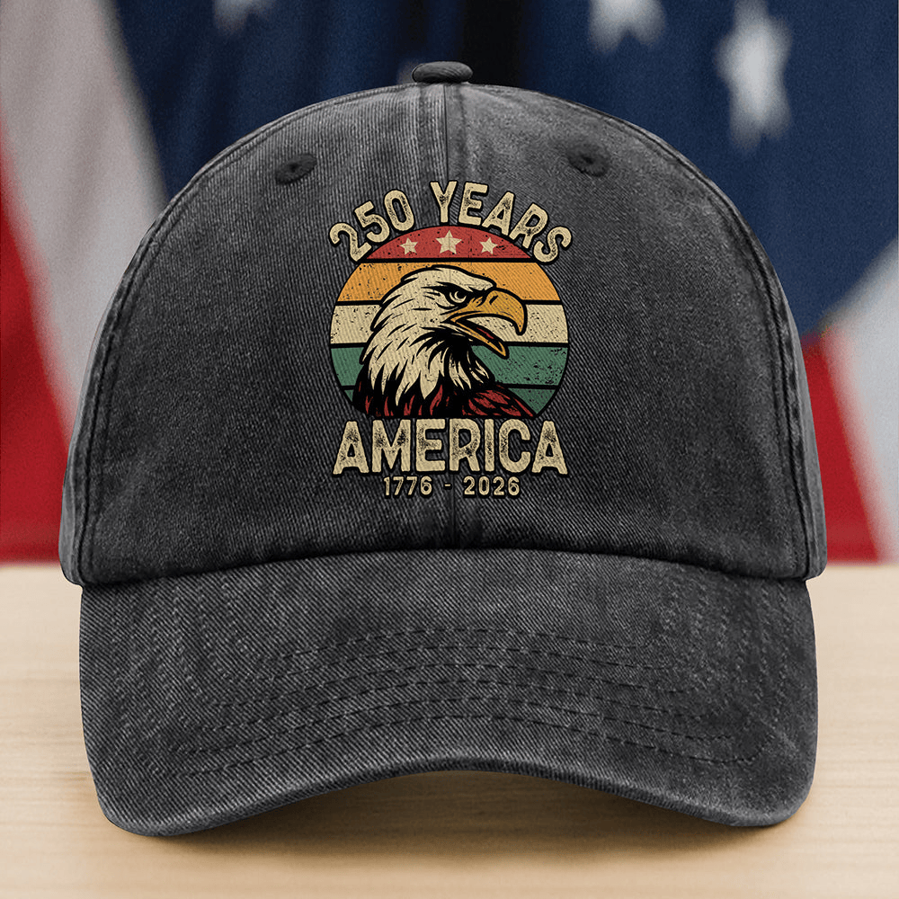 Eagle USA 250 Years 1776 2026 Hat American Patriot Baseball Cap Father Gift Ideas