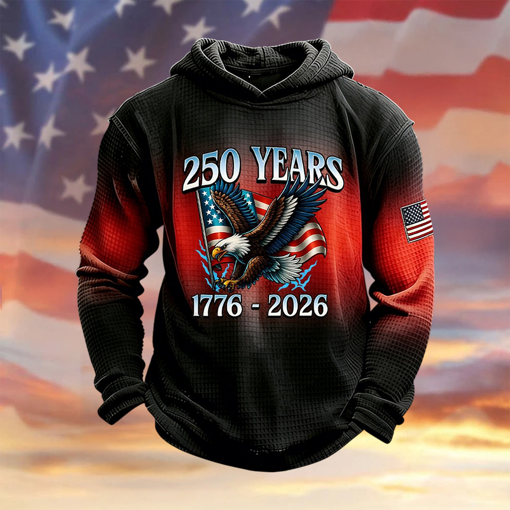 Eagle USA 250 Years 1776 2026 Hoodie Independence Day Clothing 1776 2026 Merch