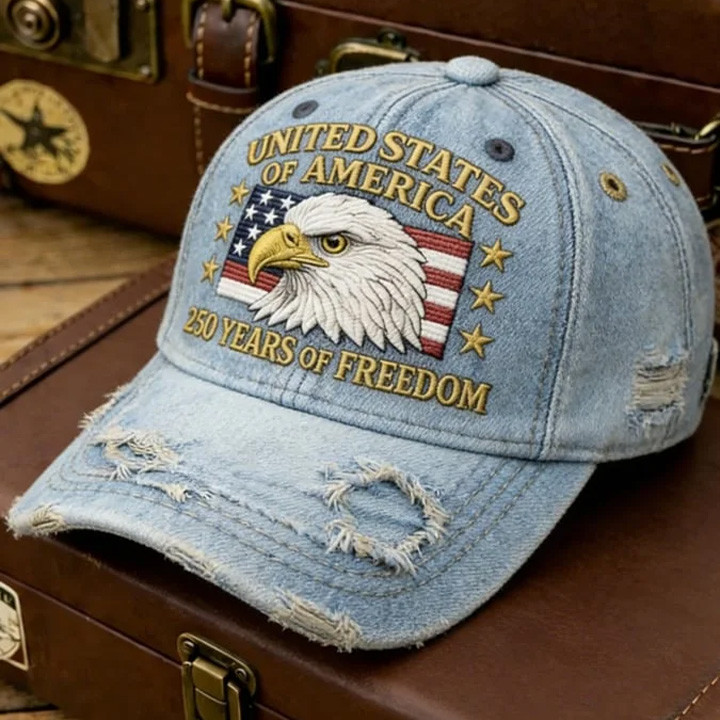 Eagle USA 250 Years Of Freedom 1776 2026 Hat Fourth Of July Cap Patriotic Gift