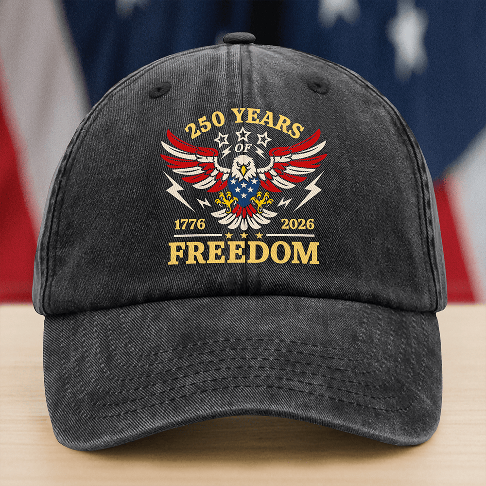 Eagle USA 250 Years Of Freedom 1776 2026 Hat Patriotic Baseball Cap Gift For Him