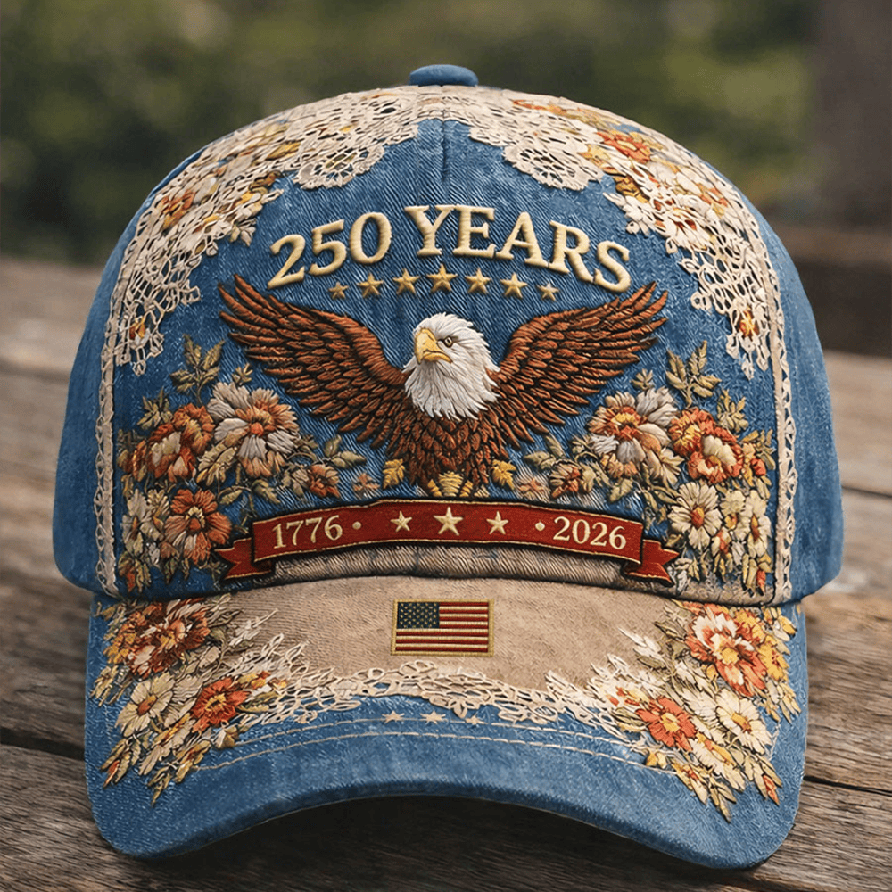 Eagle USA 250 Years Of Freedom Floral Hat American Flag Logo Hat Best Gifts For Patriots