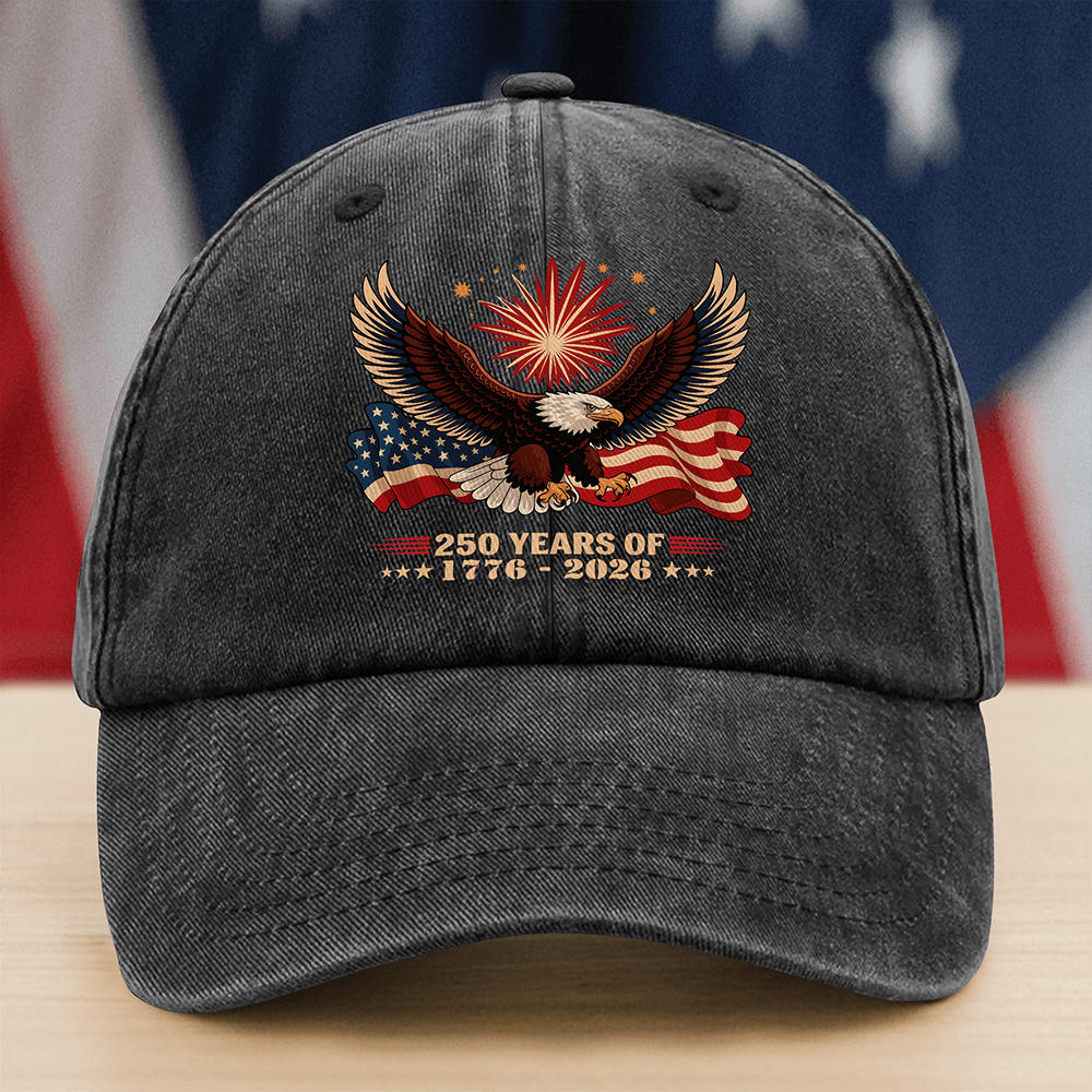 Eagle USA 250 Years Of Freedom Hat America's Birthday Baseball Cap Gift For Him