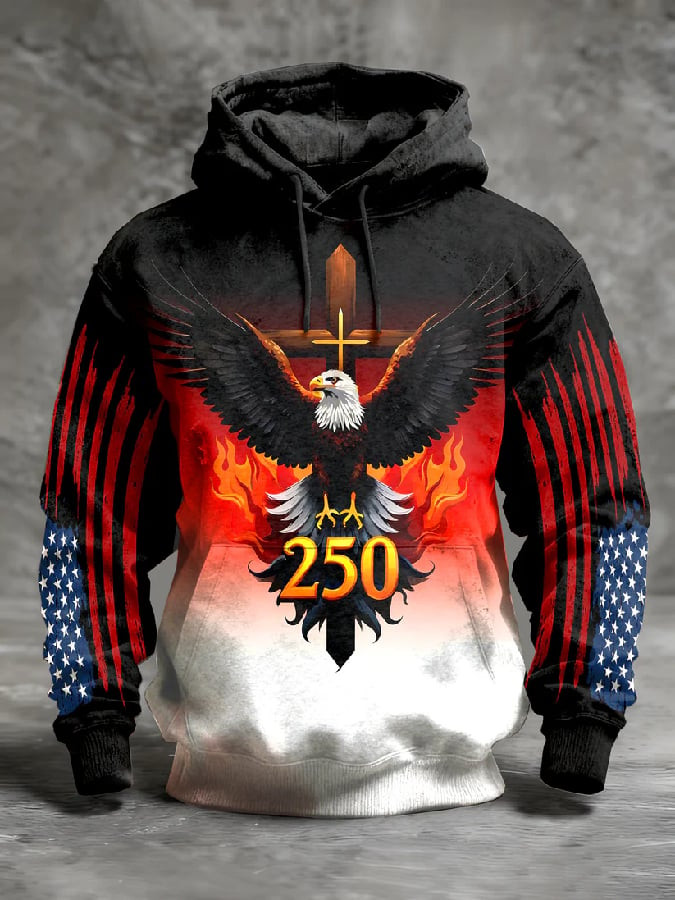 Eagle USA 250 Years Of Freedom Hoodie 1776 2026 Clothing Unique Gifts For Father