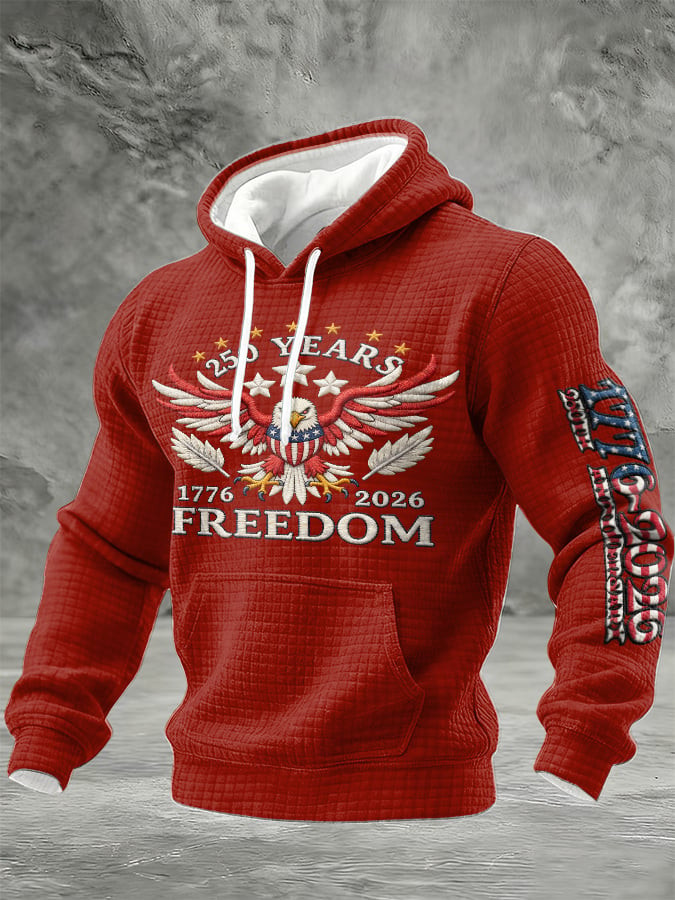Eagle USA 250 Years Of Freedom Hoodie 250th Anniversary 1776 2026 Merch Gifts For Men