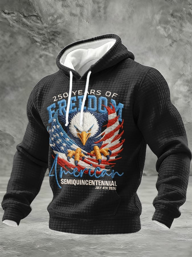 Eagle USA 250 Years Of Freedom Hoodie Semiquincentennial Merch Fourth Of July Gift
