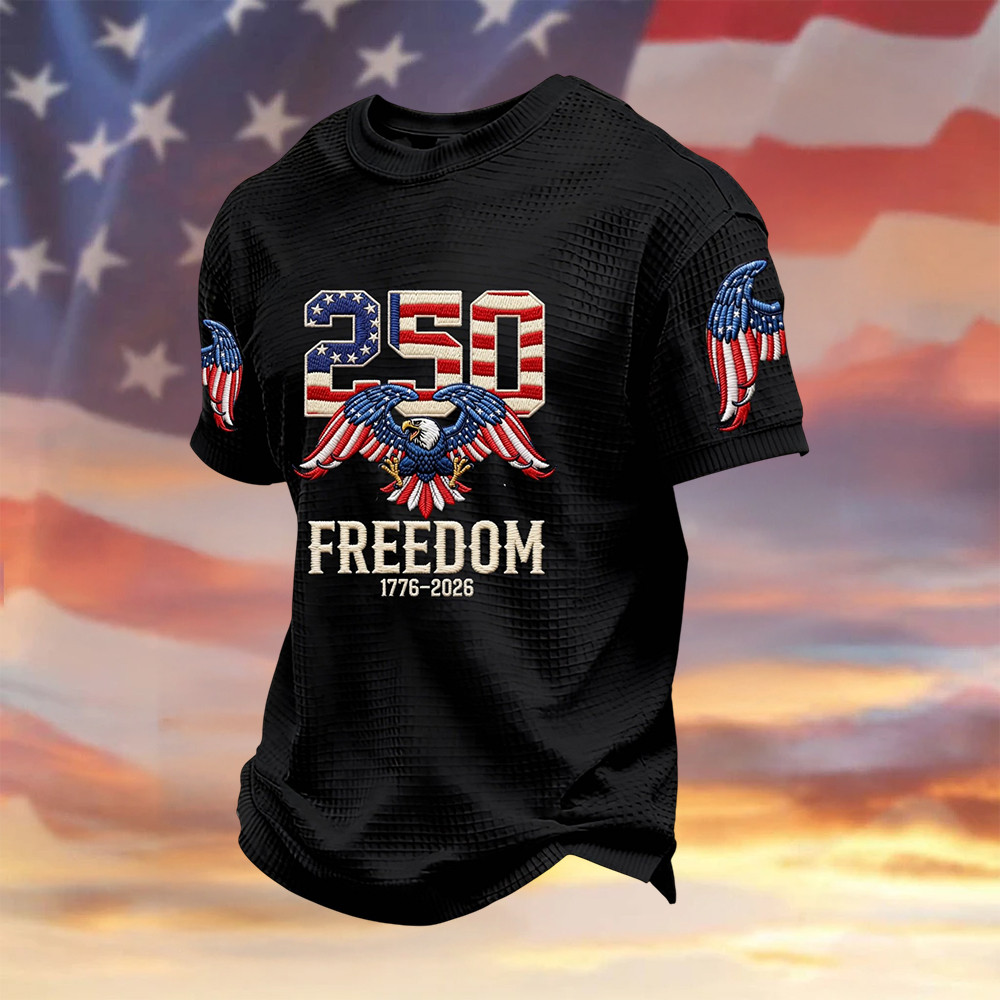 Eagle USA 250 Years Of Freedom T-Shirt 1776 2026 Merch Fourth Of July Gift