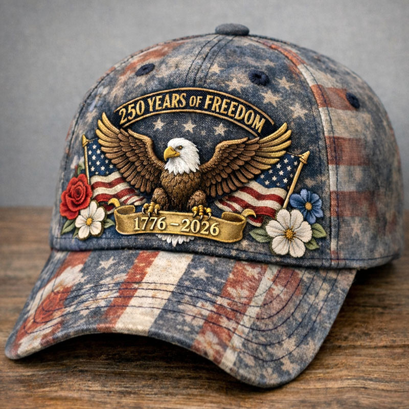 Eagle USA 250 Years Of Freedom Vintage Hat 1776 2026 Merch Best Gift For Patriots