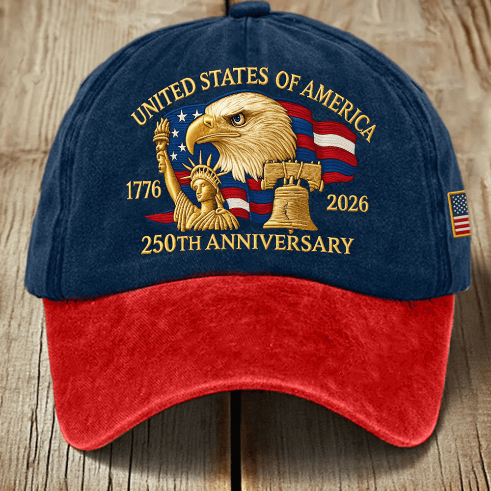Eagle USA 250Th Anniversary 1776 2026 Hat American Flag Logo Cap Cool Gifts For Patriots