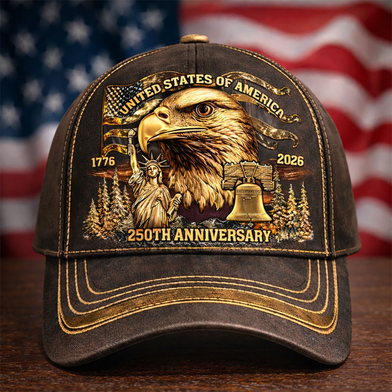 Eagle USA 250Th Anniversary 1776 2026 Hat Best 4Th Of July Baseball Cap Patriotic Gift