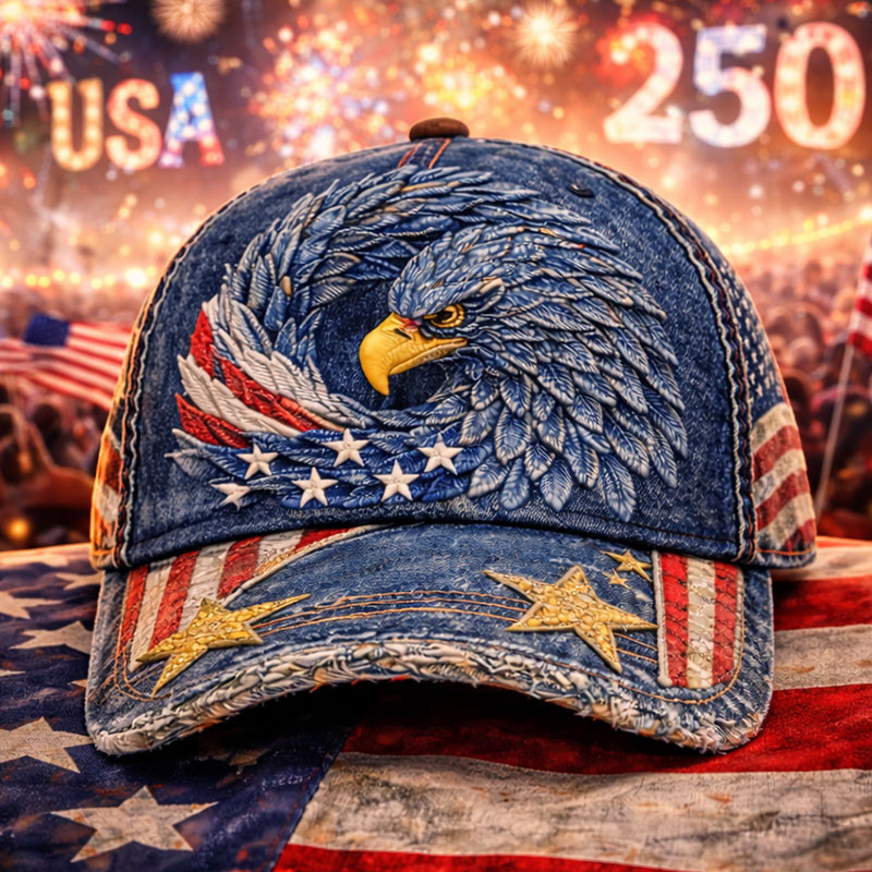 Eagle USA 250Th Anniversary 1776 2026 Hat Semiquincentennial Baseball Cap July 4th Gift